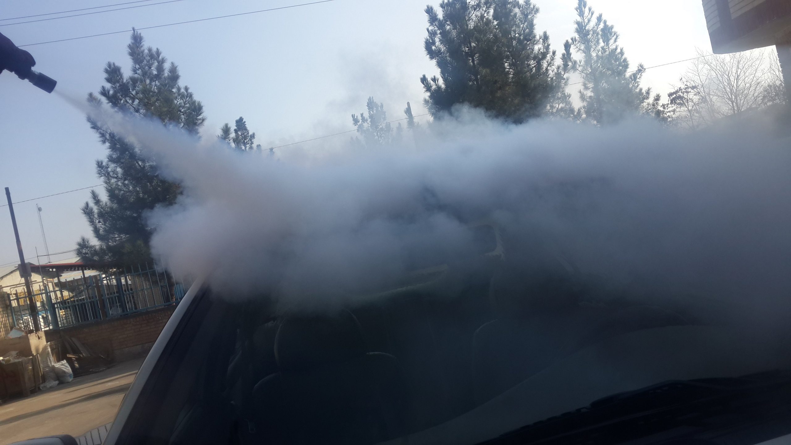 ضدعفونی خودرو با بخار پرفشار
